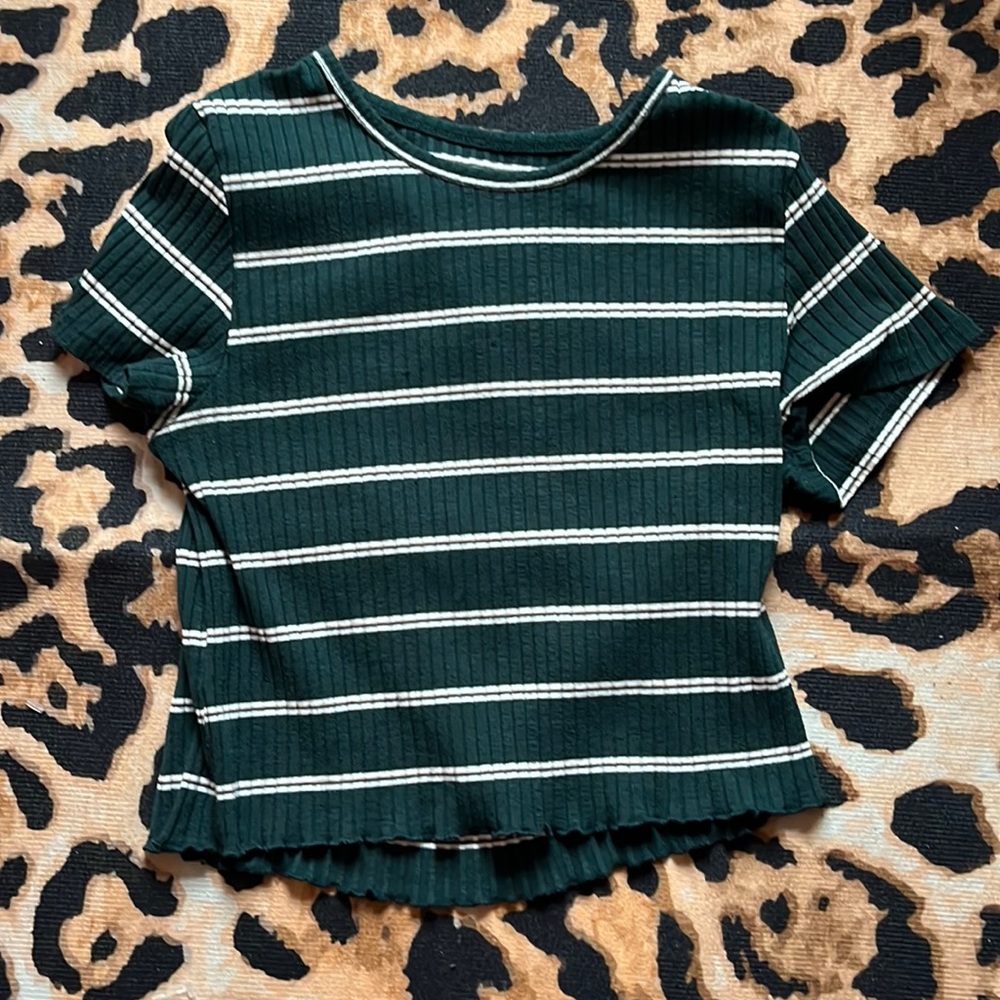 american eagle ribbed crop top